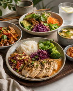 comida vegana asiatica