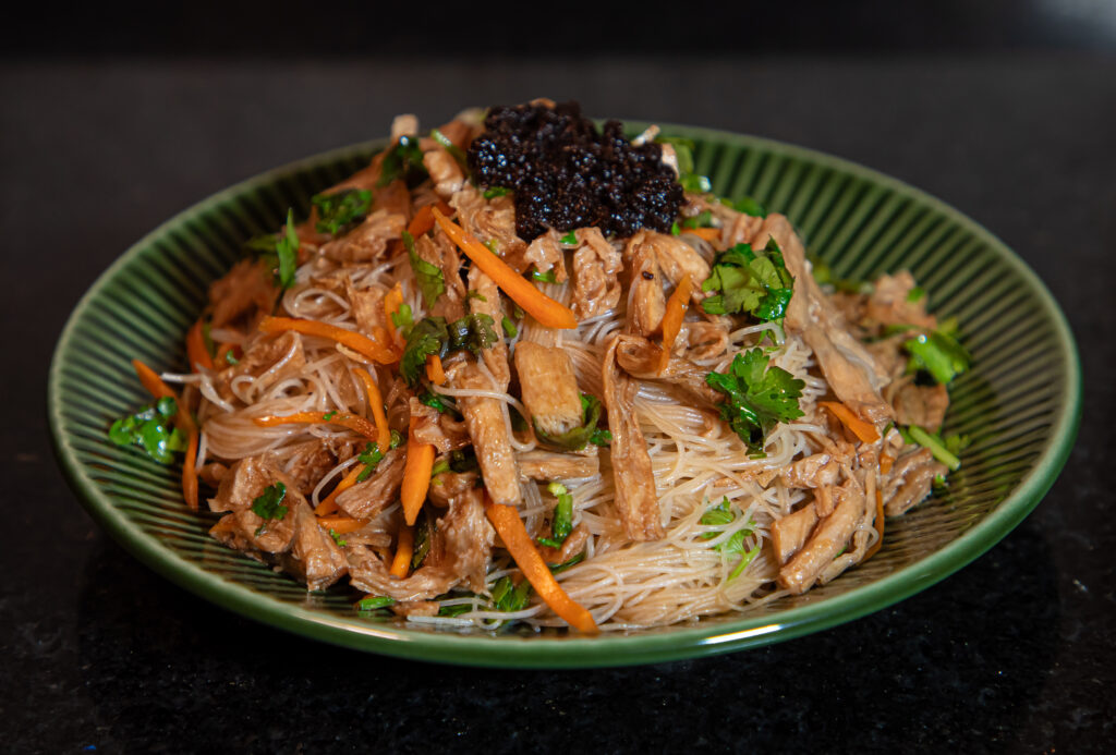 Fideos veganos